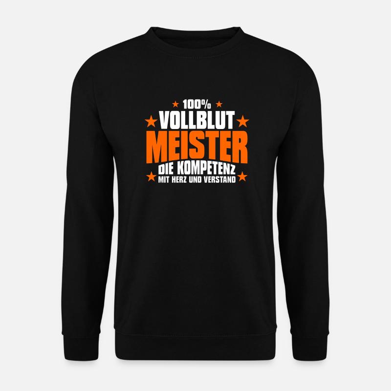 Meister Meisterbrief Geschenk - Unisex Pullover - Schwarz