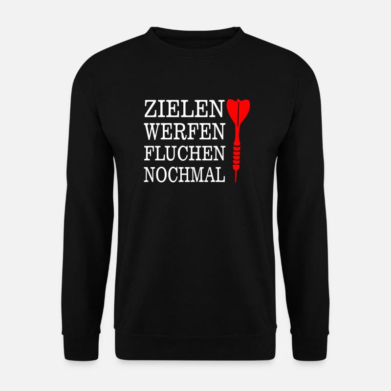 Darts Dart - Unisex Pullover - Schwarz