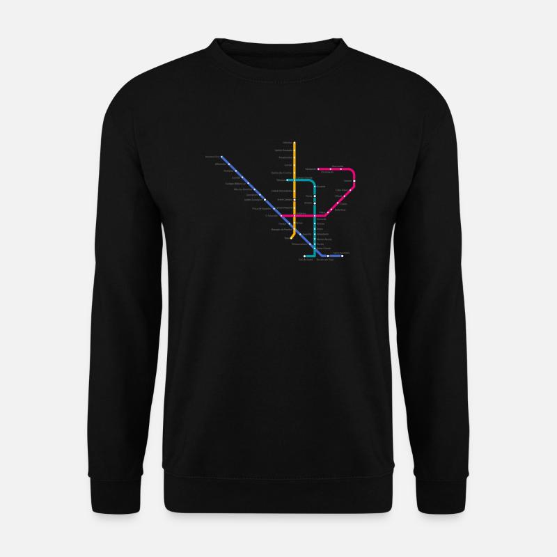 Metro Lisboa - Unisex Pullover - Schwarz