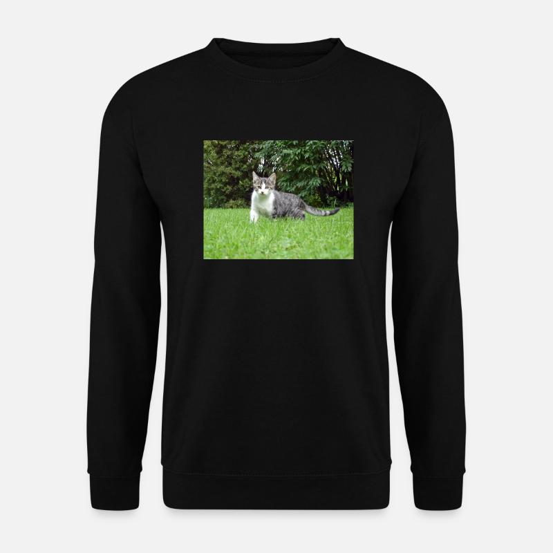 Curious kitten - Unisex Sweatshirt - black