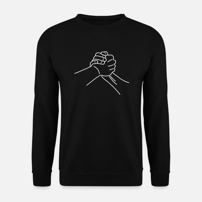 Poignée de main - Sweat-shirt Unisexe - noir