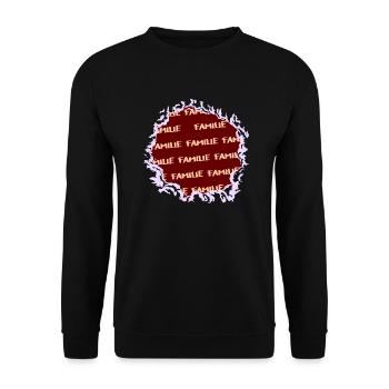 Familie - Unisex Pullover - Schwarz - Vorne - Alina (178cm) & Michal (187cm)