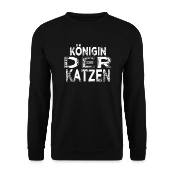 lustig statement meerkatze humor - Unisex Pullover - Schwarz - Vorne - Alina (178cm) & Michal (187cm)