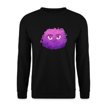 Little Pelota Monster n°6 – pink - Unisex Sweatshirt - black - Front - Alina (178cm) & Michal (187cm)