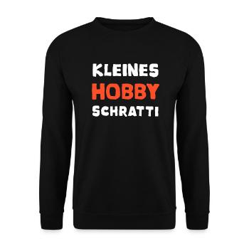 Kleines Hobby Schratti Edition - Unisex Pullover - Schwarz - Vorne - Alina (178cm) & Michal (187cm)