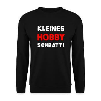 Kleines Hobby Schratti Edition - Unisex Pullover - Schwarz - Vorne - Alina (178cm) & Michal (187cm)