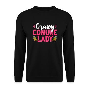 Molinasittich Perroquet Oiseau Perruche du Soleil - Sweat-shirt Unisexe - noir - Devant - Alina (178cm) & Michal (187cm)