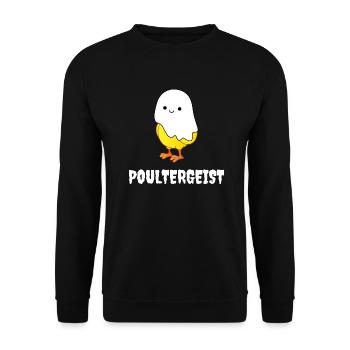 poultergeist - Sweat-shirt Unisexe - noir - Devant - Alina (178cm) & Michal (187cm)