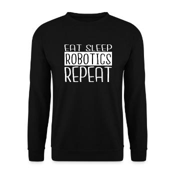 gift idea computer birthday birthday present idea - Unisex Pullover - Schwarz - Vorne - Alina (178cm) & Michal (187cm)