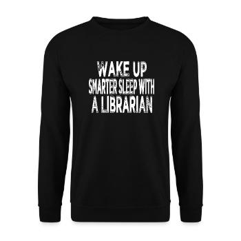 Livres d’amour et chats Livre scolaire Amoureux Livre des lecteurs - Sweat-shirt Unisexe - noir - Devant - Alina (178cm) & Michal (187cm)
