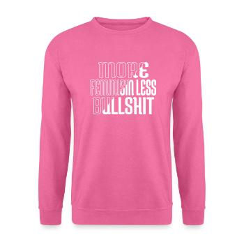 equal rights statement antiracism all people - Unisex Sweatshirt - pink - Front