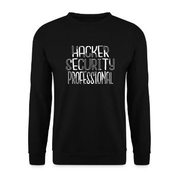 Fingers Humor Computer Freak Cool Quote - Unisex Sweatshirt - black - Front - Alina (178cm) & Michal (187cm)
