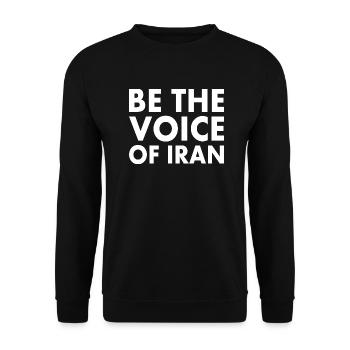 Be the voice of iran - Unisex Sweatshirt - black - Front - Alina (178cm) & Michal (187cm)