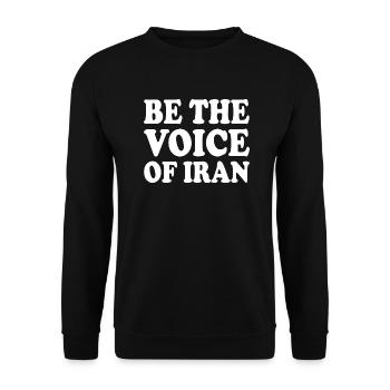 Be the voice of iran - Unisex Sweatshirt - black - Front - Alina (178cm) & Michal (187cm)