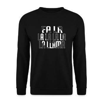 bday beach holiday beards dork christmas tree cute - Unisex Pullover - Schwarz - Vorne - Alina (178cm) & Michal (187cm)