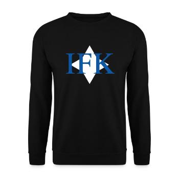 IFK Östergötland - Unisex Pullover - Schwarz - Vorne - Alina (178cm) & Michal (187cm)