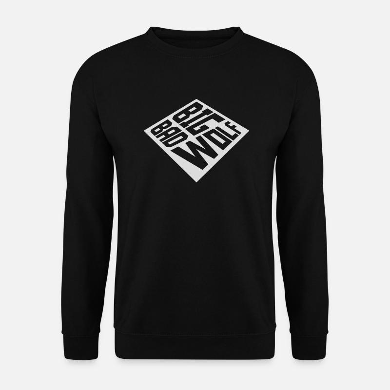 big bad wolf quote - Unisex Sweatshirt - black