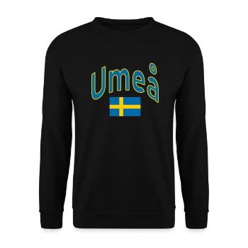Umeå drapeau suédois - Sweat-shirt Unisexe - noir - Devant - Alina (178cm) & Michal (187cm)