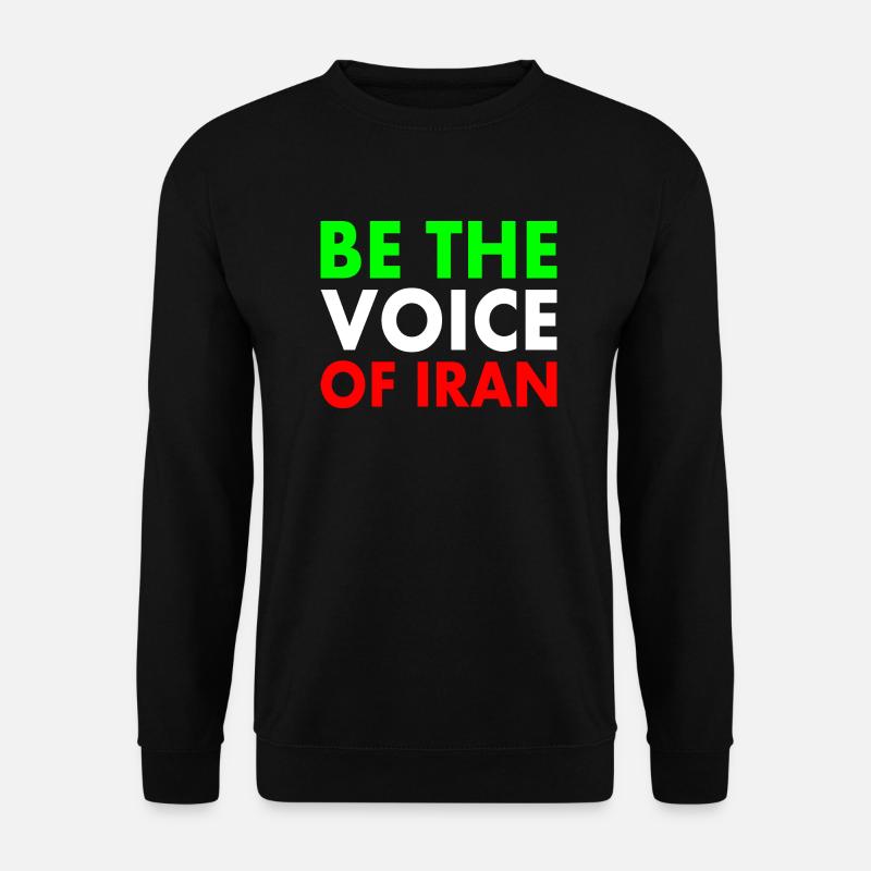 Be the voice of iran - Unisex Pullover - Schwarz