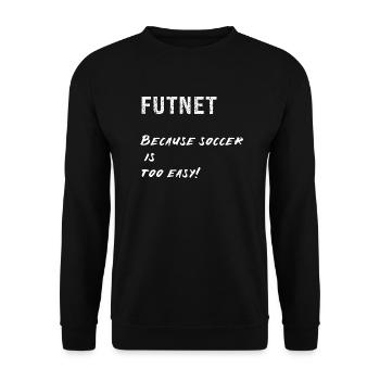Futnet - gift for futnet lovers, players - Unisex Sweatshirt - black - Front - Alina (178cm) & Michal (187cm)