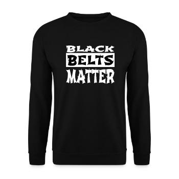 bday grabbling belts sport japan - Unisex Pullover - Schwarz - Vorne - Alina (178cm) & Michal (187cm)