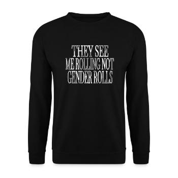 quote geek ruth bader ginsburg support your local - Unisex Sweatshirt - black - Front - Alina (178cm) & Michal (187cm)