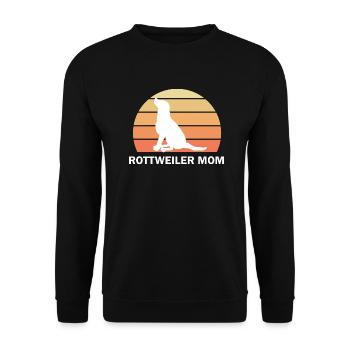 Dog Hund - Unisex Pullover - Schwarz - Vorne - Alina (178cm) & Michal (187cm)