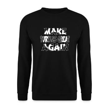 happy present idea awesome animals adventure - Unisex Pullover - Schwarz - Vorne - Alina (178cm) & Michal (187cm)