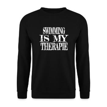 Cyclisme aquatique amusant Meilleure natation amusante - Sweat-shirt Unisexe - noir - Devant - Alina (178cm) & Michal (187cm)