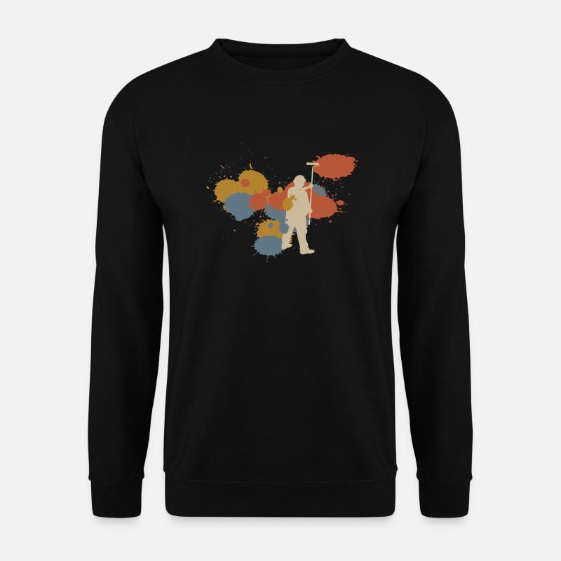 Painter Retro Craft Gift - Unisex Sweatshirt - black