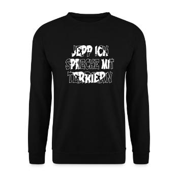 hunderasse lieblingshund geburtstagsgeschenkidee - Unisex Pullover - Schwarz - Vorne - Alina (178cm) & Michal (187cm)