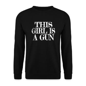 women blackhistory funny sayings equal rights cats - Unisex Sweatshirt - black - Front - Alina (178cm) & Michal (187cm)