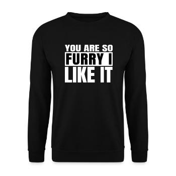 Happy Cat Flag Tshirts Cat Butt Tshirts Cat - Sweat-shirt Unisexe - noir - Devant - Alina (178cm) & Michal (187cm)
