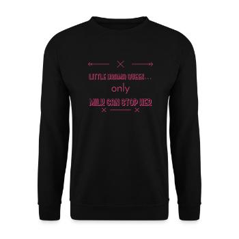 Baby - Unisex Sweatshirt - black - Front - Alina (178cm) & Michal (187cm)