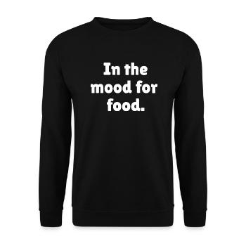 In the mood for food - Unisex Sweatshirt - black - Front - Alina (178cm) & Michal (187cm)
