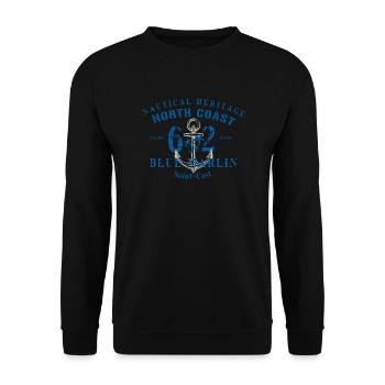 North Coast b1 - Unisex Sweatshirt - black - Front - Alina (178cm) & Michal (187cm)