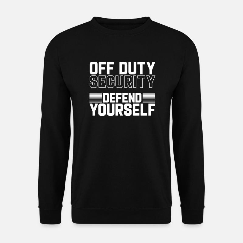 Security Off Duty Defend Yourself - Unisex Pullover - Schwarz