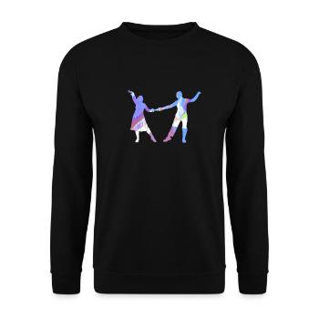 Couple Dance, Dancer, Dancing, Graffiti,Couple - Unisex Sweatshirt - black - Front - Alina (178cm) & Michal (187cm)