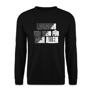 Liberte Egalite Wine Spritzer at Coffee - Unisex Sweatshirt - black - Front - Alina (178cm) & Michal (187cm)