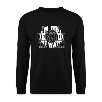 Humour Natation Drôle Natation T-shirts Apnée - Sweat-shirt Unisexe - noir - Devant - Alina (178cm) & Michal (187cm)