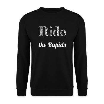 birthday adrenaline rush funny funny quote - Unisex Sweatshirt - black - Front - Alina (178cm) & Michal (187cm)
