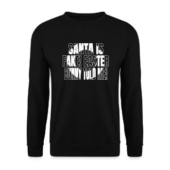 gift ideas joke funny sayings christmas spirit - Unisex Pullover - Schwarz - Vorne - Alina (178cm) & Michal (187cm)
