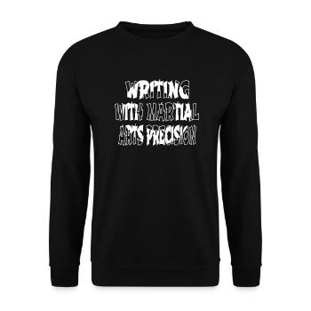 boxing martial arts competitions statement - Unisex Pullover - Schwarz - Vorne - Alina (178cm) & Michal (187cm)