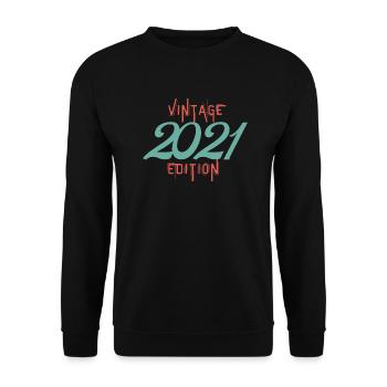 Jahrgang 2021 Ausgabe - Unisex Pullover - Schwarz - Vorne - Alina (178cm) & Michal (187cm)