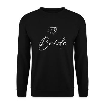 Bride - Hen Party - Unisex Sweatshirt - black - Front - Alina (178cm) & Michal (187cm)