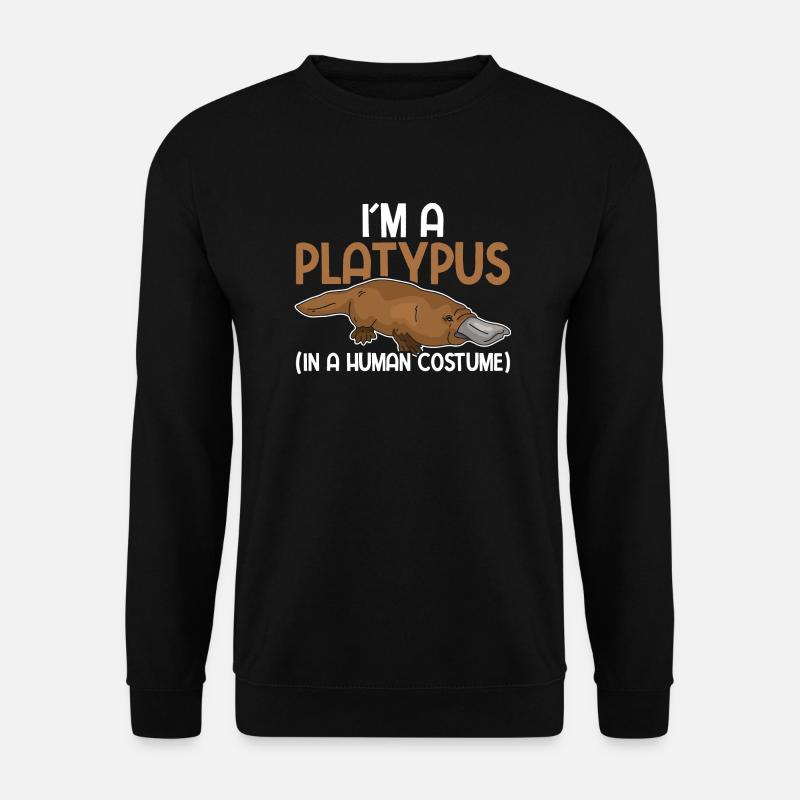 Schnabeltier Niedliches Schnabeltier - Unisex Pullover - Schwarz