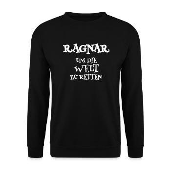Savior Ragnar - Unisex Sweatshirt - black - Front - Alina (178cm) & Michal (187cm)