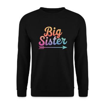 Sœur, Frère ou sœur, Famille - Sweat-shirt Unisexe - noir - Devant - Alina (178cm) & Michal (187cm)