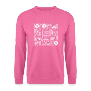 Retro-Kino-Design - Unisex Pullover - Pink - Vorne