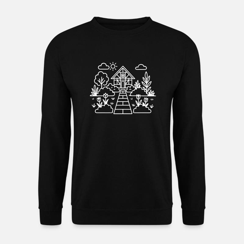 Gartenhaus Gärtner Garten - Unisex Pullover - Schwarz